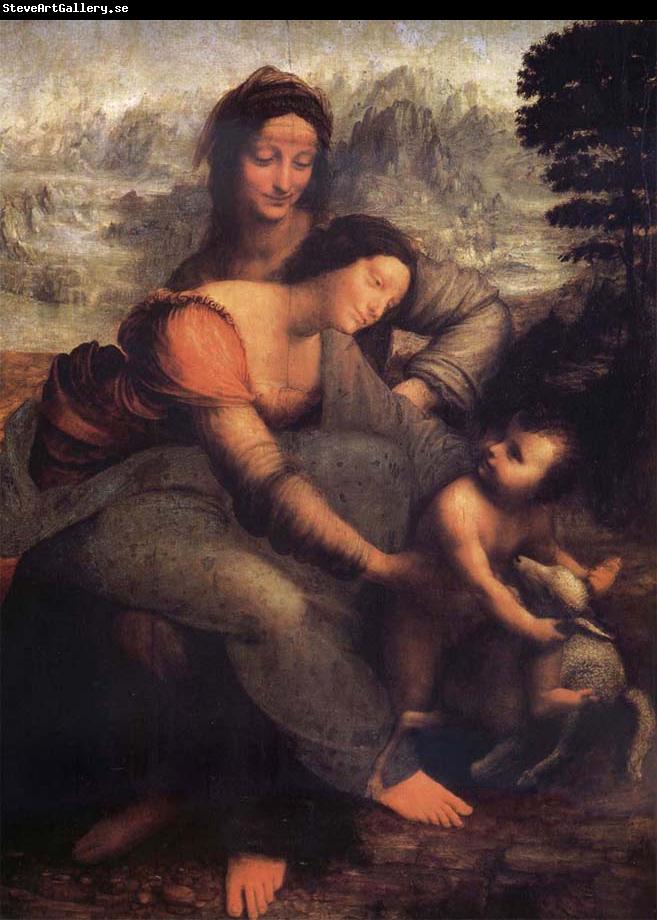 LEONARDO da Vinci The Virgin and the Nino with Holy Ana